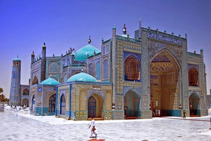 مسجد کبود مزار شریف - از جاهای دیدنی افغانستان
